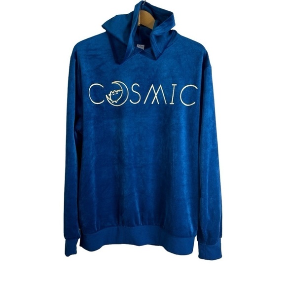 Pusheen Cosmic Blue Velour Cat Hoodie Size Large NWT - Picture 8 of 8
